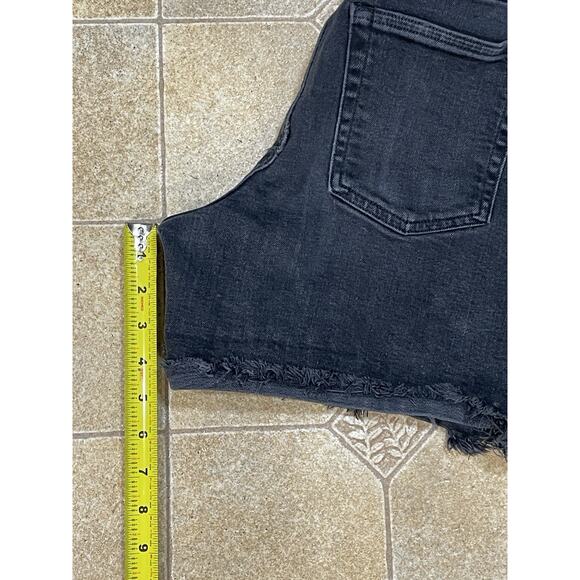 Women’s Free Assembly 90s Cut Off Shorts Black Raw Hem Size 10 Waist 30”-Summer - Picture 5 of 15